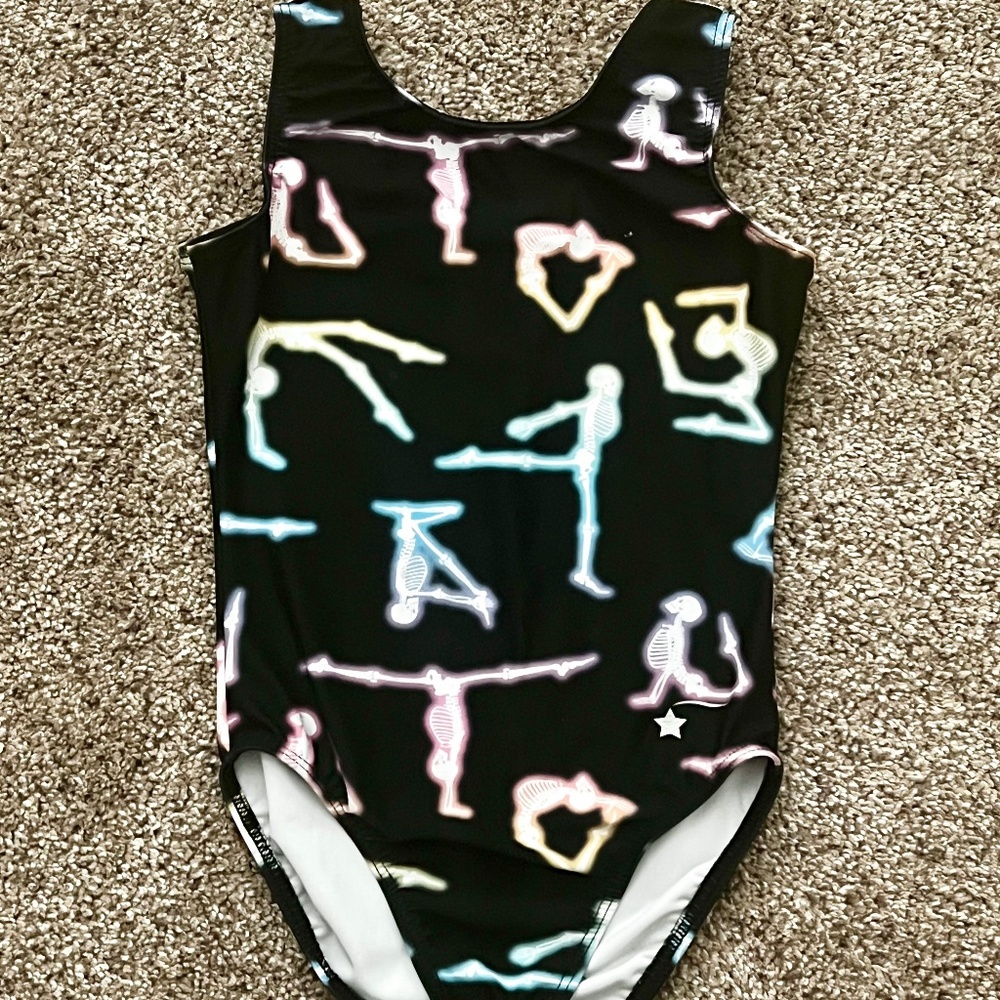 Destira Neon Skeleton Girl’s Leotard CS